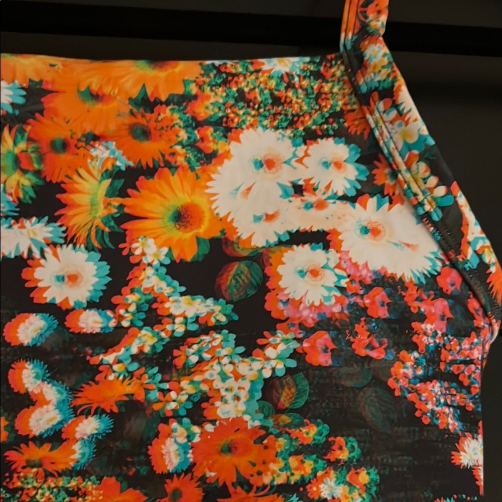 Aerie Orange and Blue Sports Bra - Picture 2 of 6